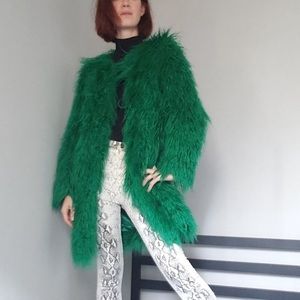 Asos midi faux fur coat-Size 4